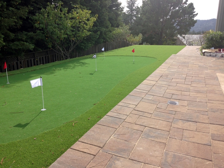 Fake Turf Three Way, Tennessee Indoor Putting Green, Backyard